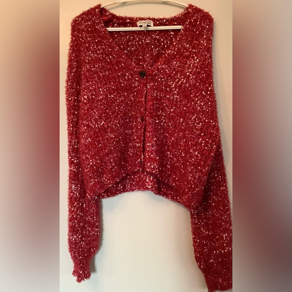 EUC Ladies Lavender Moon Red Sweater